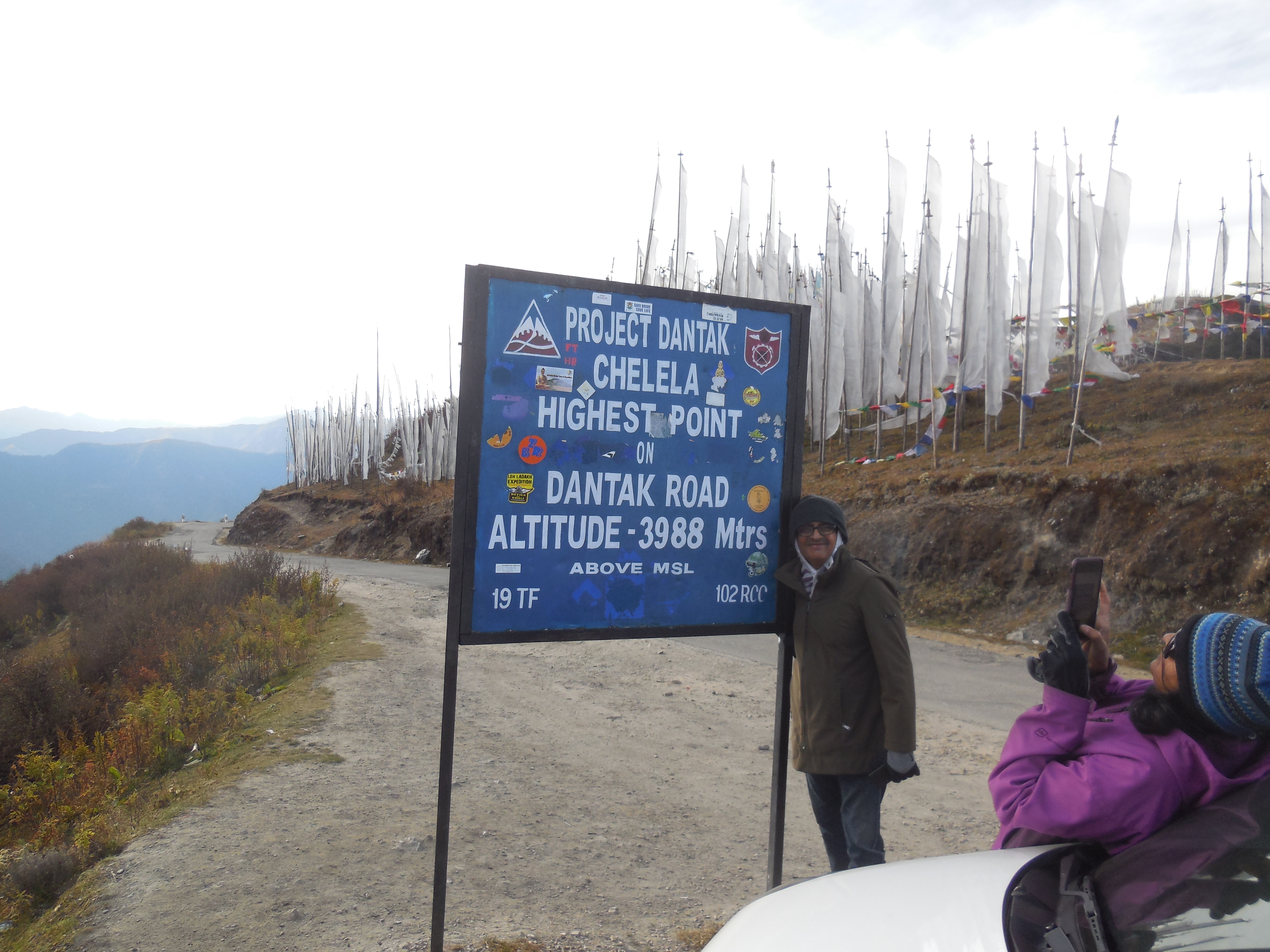 Chele La Pass Bhutan at 3988m