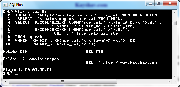 Oracle 11g REGEXP_COUNT to analyze folder/url string