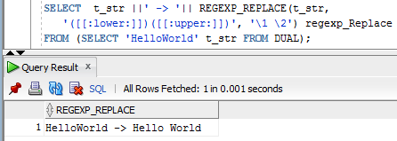 Regexp_Replace Spliting String